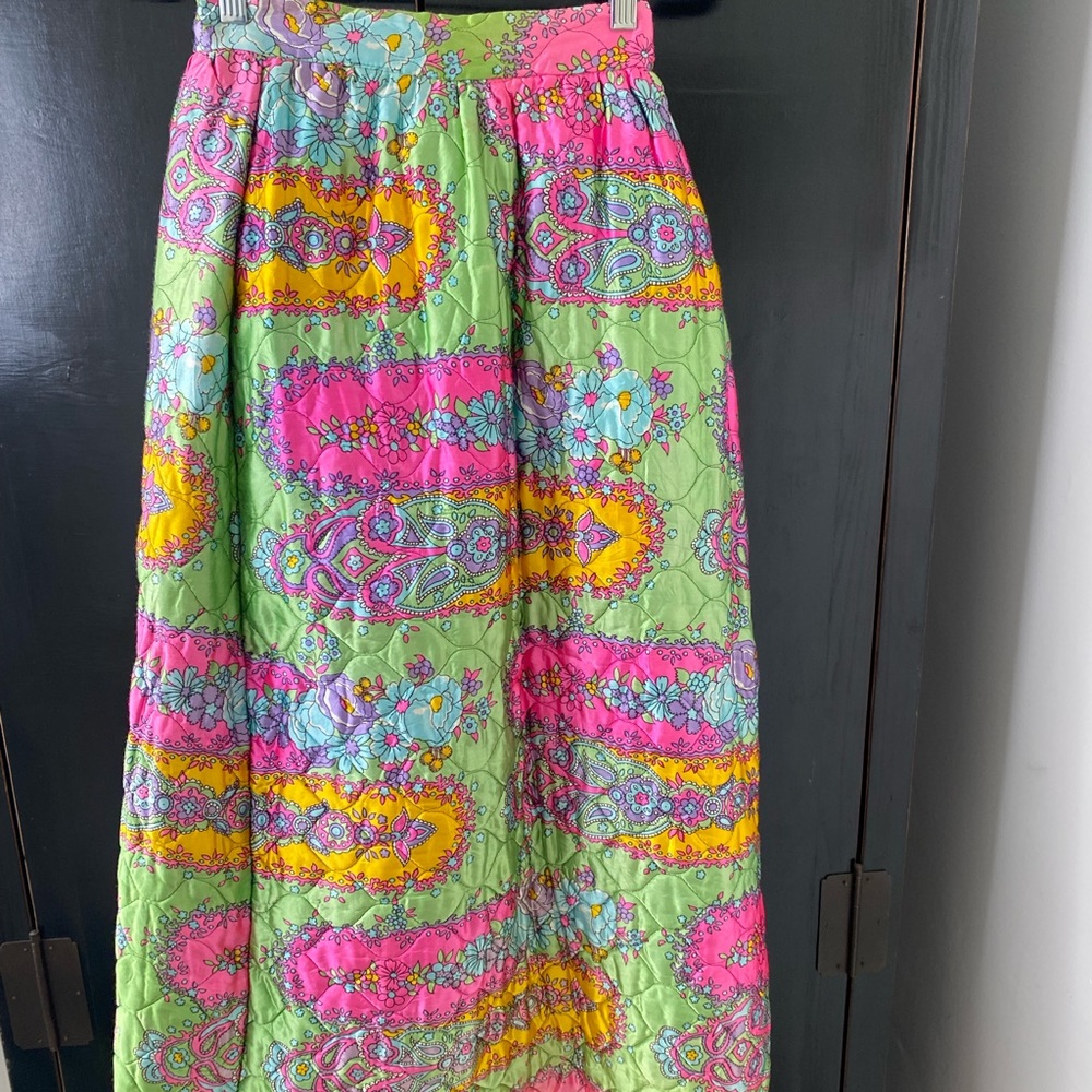 Multi Colored Long Skirt With Various Designs - image 1